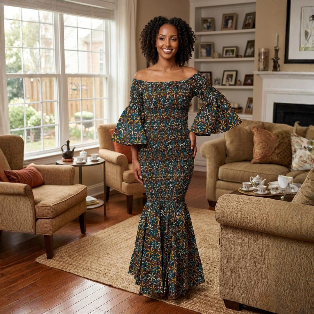 African Wedding Guest Dress Sleeves - Etsy