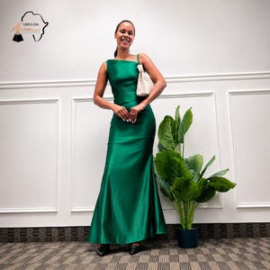emerald green casual maxi dress Meg Halter Tassel Maxi Dress / Emerald | MESHKI