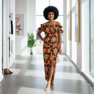 chinese dress ladies Latest Kitenge Dress Designs