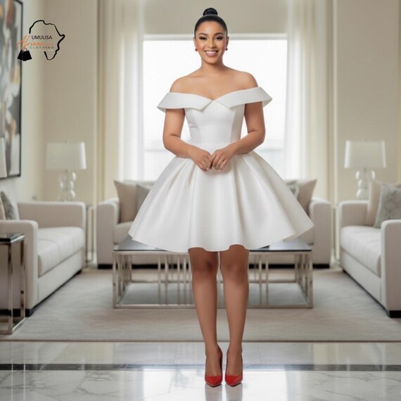 elegant white engagement dress Ivory Off Shoulder Midi for Women, Dress, Bridal Shower Formal Dress, African Inspired Flare Gown Color:SANDSHELL COLORBLOCK INAWLY Women's Retro Elegant Main Fabric Content:71% POLYESTER Maxi dress US 4 / UK