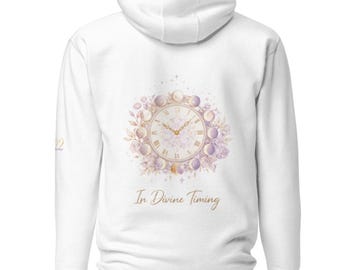 Sudadera con capucha del número angelical 222 divinamente sincronizado / Sudadera con sincronización y alineación espiritual