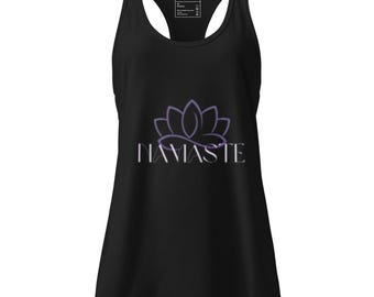 Namaste Lotus-tanktop – spirituele yoga racerbacktop