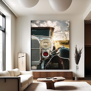 Vintage Classic Car Wall Art, Retro 1920s Automobile Photography,
