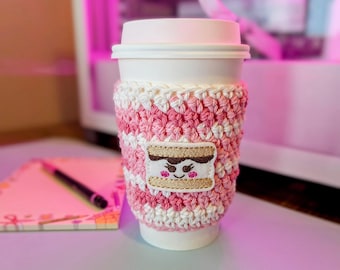 Easy Cup Cozy Crochet Pattern for Beginners, Coffee Cup Holder, Gift Giving, PDF Download