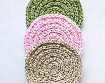 Easy Swirl Coaster Crochet Pattern for Beginners (PDF Download)