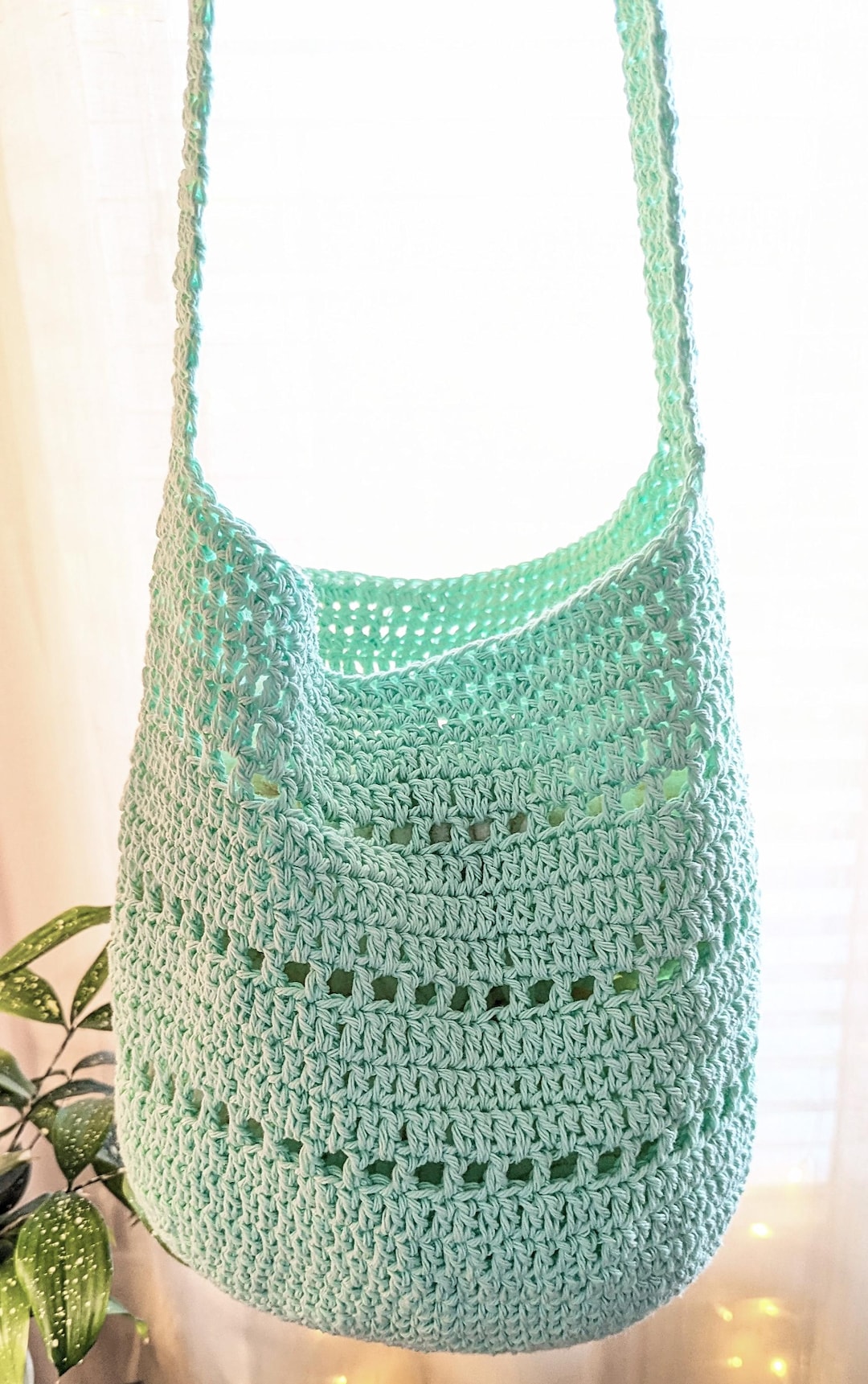 Easy Market Bag Crochet Pattern | Tote | Beach Bag (PDF Download) - Etsy