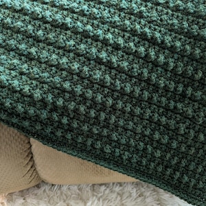 Easy Evergreen Crochet Blanket Pattern for Beginners (PDF Download)