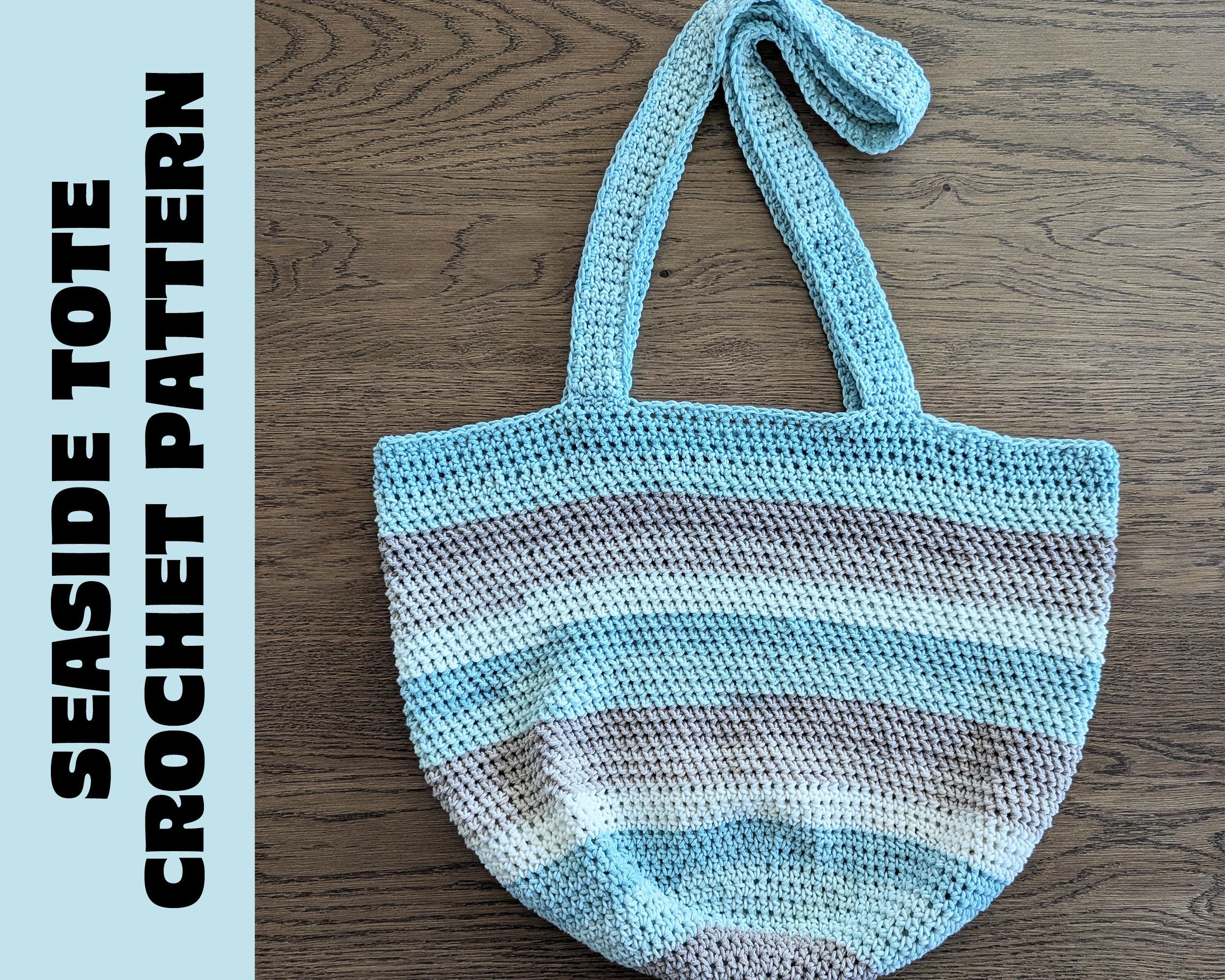 Seaside Tote Crochet Pattern | Market Bag | Purse | Beach Bag (PDF ...