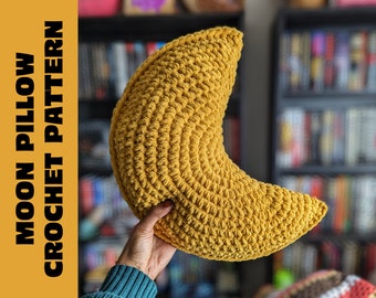 Moon Pillow Crochet Pattern - Crescent Moon