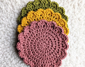 Quick and Easy Coaster Crochet Pattern for Beginners (PDF Download + Video Tutorial)