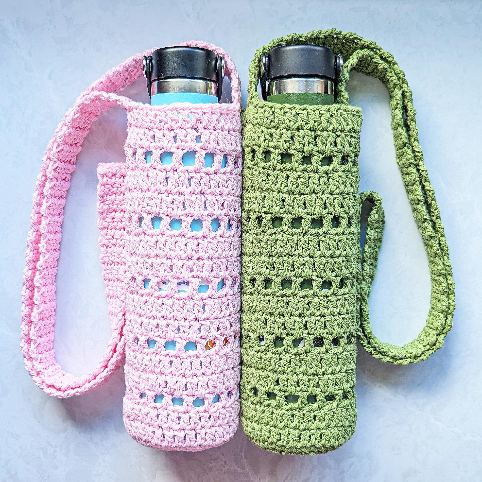 40 Crochet Water Bottle Holder Patterns for On the Go 40 Summer Days Water Bottle Holder Crochet