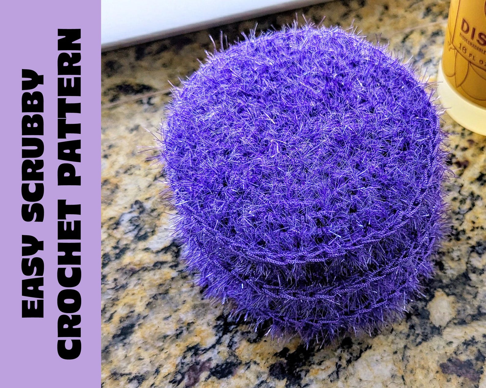 Easy Dish Scrubby Crochet Pattern | Eco-friendly Kitchen (PDF Download ...