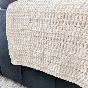 Beginners Winter Crochet Blanket Pattern, Baby Afghan, PDF Download & Video Tutorial