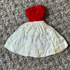 Vintage Barbie Doll Dress Silken Flame