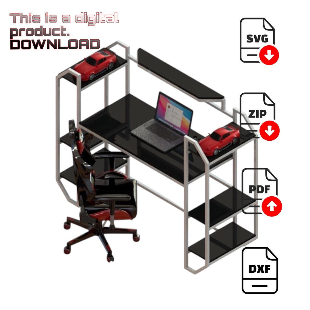 Metal Frame Desk DIY Plans | Steel Profile Table | Digital Download ...