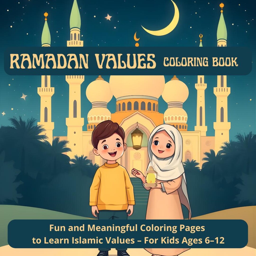Ramadan Values Coloring Book – Printable PDF - Etsy