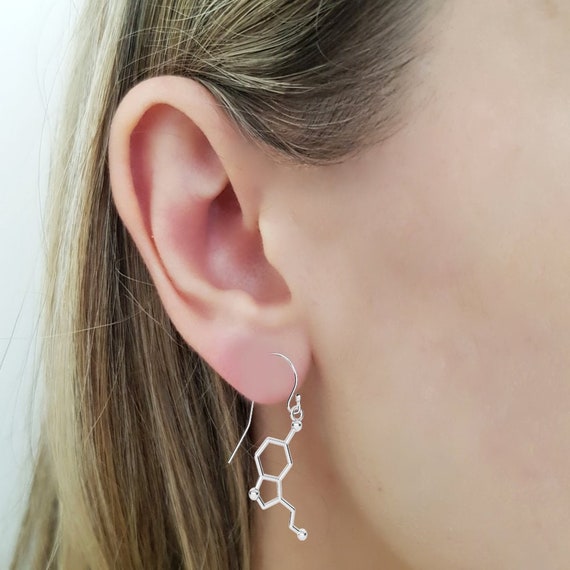 Serotonin earrings sterling best sale silver