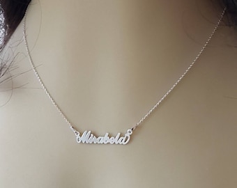 READY TO SHIP - Name Necklace Sterling Silver, Choose your name necklace Sterling silver .925