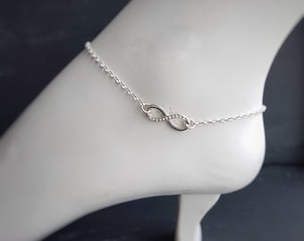 Infinite Sparkle Anklet - Handmade in Ireland - Perfect for Any Occasion, Gift for Her