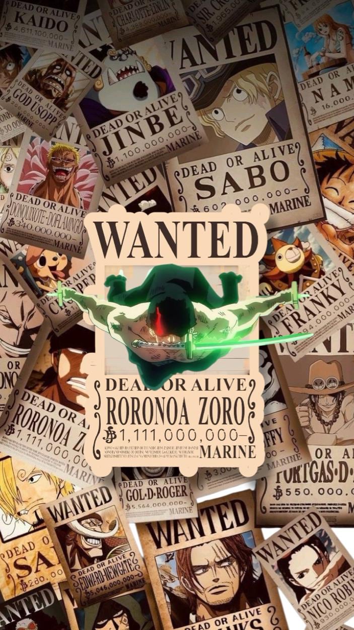 poster - wanted ad or alive - roronoa zoro - - Kaufen Anre alte Plakate in todocoleccion