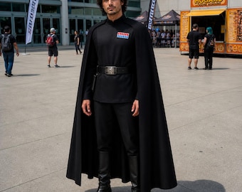Orson Krennic Imperial Officer Uniform – Rogue One Black Cosplay Costume, Star Wars Suit for Halloween