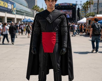 Star Wars The Mandalorian Bounty Hunter 4 Piece Flight Suit With Cummerbund | Din Djarin Cosplay Costume