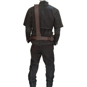 Din Djarin Mandalorian Cosplay-kostym med bälte | Star Wars 3-delad prisjägare-flygdräkt | Beskar-dräkt bild 5