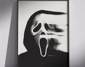 Screme 1996 Film Poster - Minimalistischer Slasher Film Wand Kunst Druck - Filmreife Dekoration