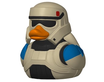 Sci-Fi Trooper Duck Figurine | PLA Desk Decor