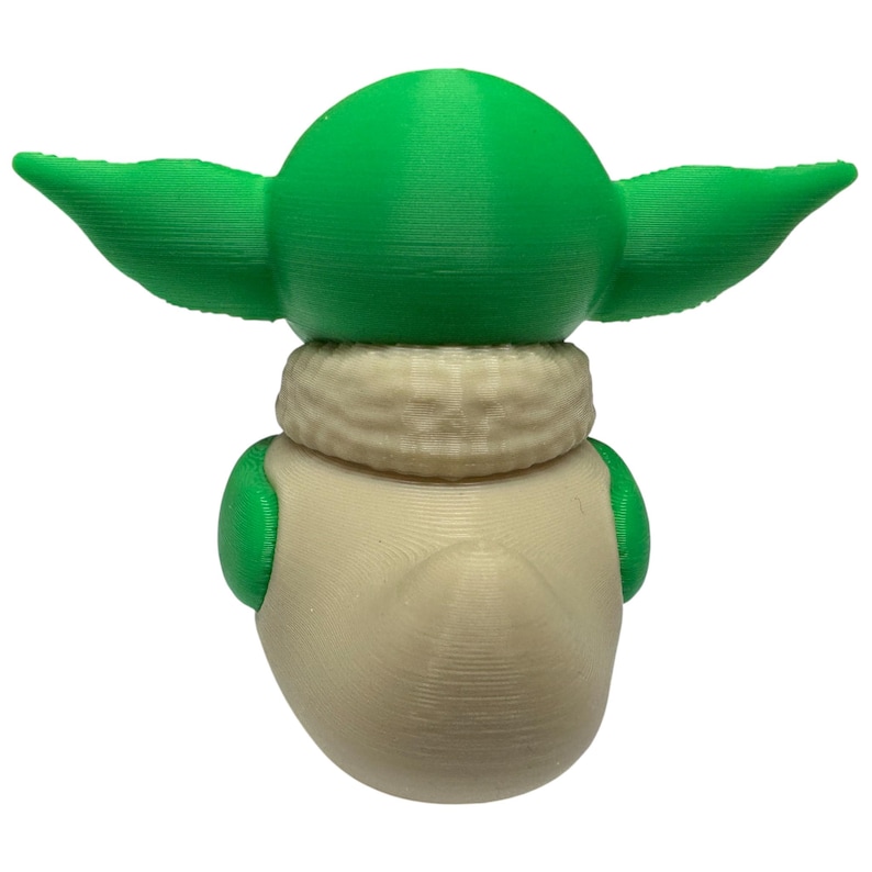 Pato inspirado en Baby Yoda – Pato coleccionable de PLA impreso en 3D – Figura de pato alienígena adorable – Regalo decorativo de pato de ciencia ficción imagen 4