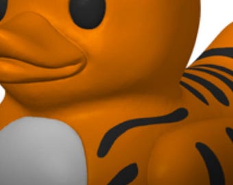 Tiger Duck Figure | 3D Printed PLA Desk Toy