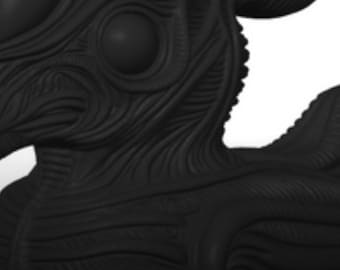 Xenomorph Duck Figure | 3D Printed Sci-Fi Horror Desk Decor