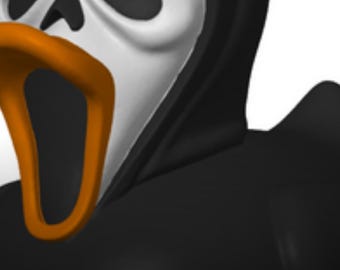 Scream Duck Horror Figurine | 3D Printed PLA Desk Decor