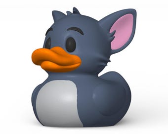 Tom Duck Figurine – Funny Cartoon Cat Duck, 3D Printed Desk Toy