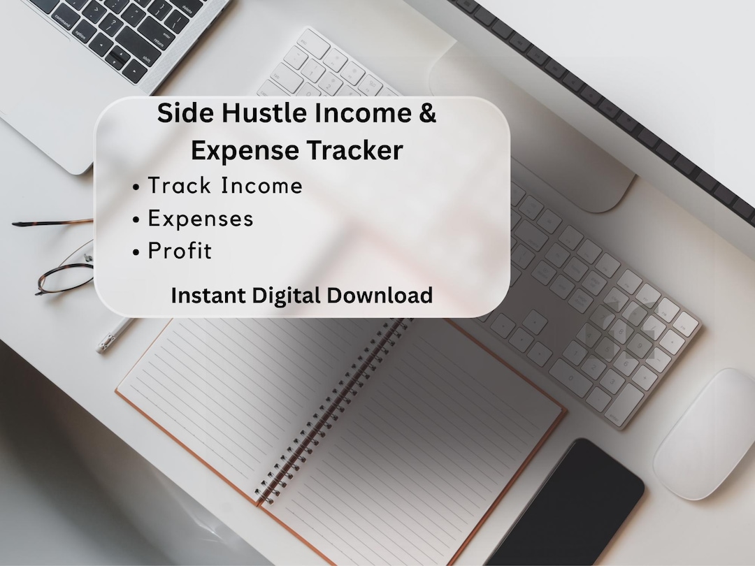 Side Hustle Income & Expense Tracker | Monthly Profit Calculator
