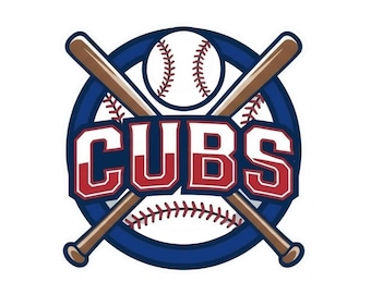Cubs Baseball svg png | Cubs Inspired Baseball Cut File for Cricut Silhouette | MLB Fan Shirt Design