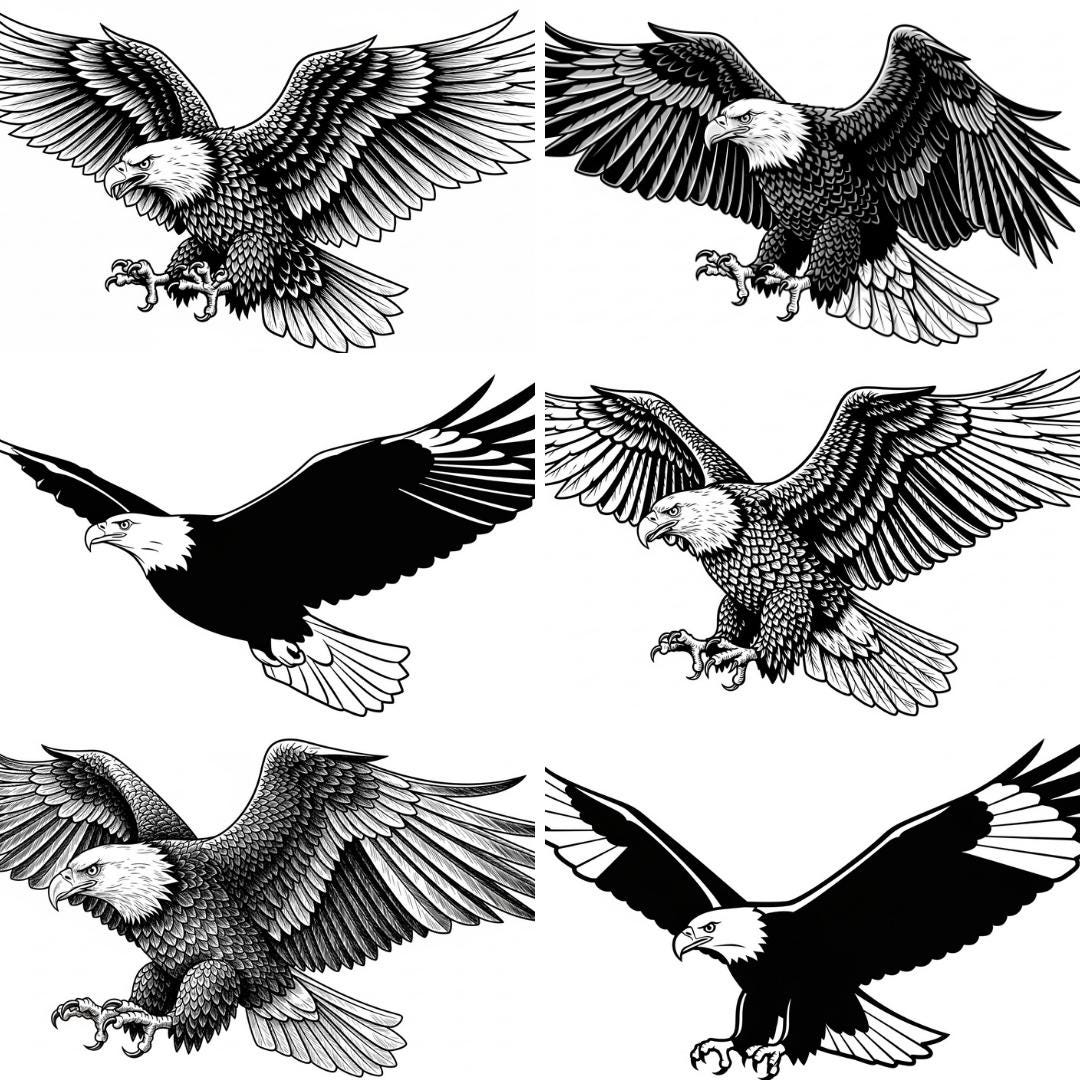 Bald Eagle SVG PNG Bundle – 15 Files | American Eagle SVG | Patriotic ...
