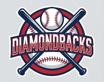 Archivo de corte de béisbol inspirado en los Diamondbacks para Cricut Silhouette / Diseño de camiseta de fanático de la MLB