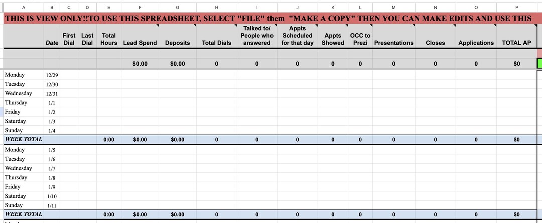 2026 Business Numbers Tracker Spreadsheet | Monthly and Annual Sales ...