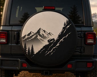 Personalized Spare Tire Cover Custom Jeep Tire Cover RV Camper Trailer Accessory Outdoor Adventure Gift