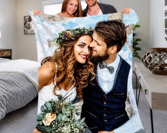 Personalized Photo Blanket Custom Picture Blanket Fleece Throw Blanket Memorial Gift Family Keepsake