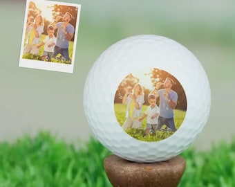 Personalized Golf Ball With Photo Custom Golf Gift For Dad Husband Grandpa Golfer Keepsake