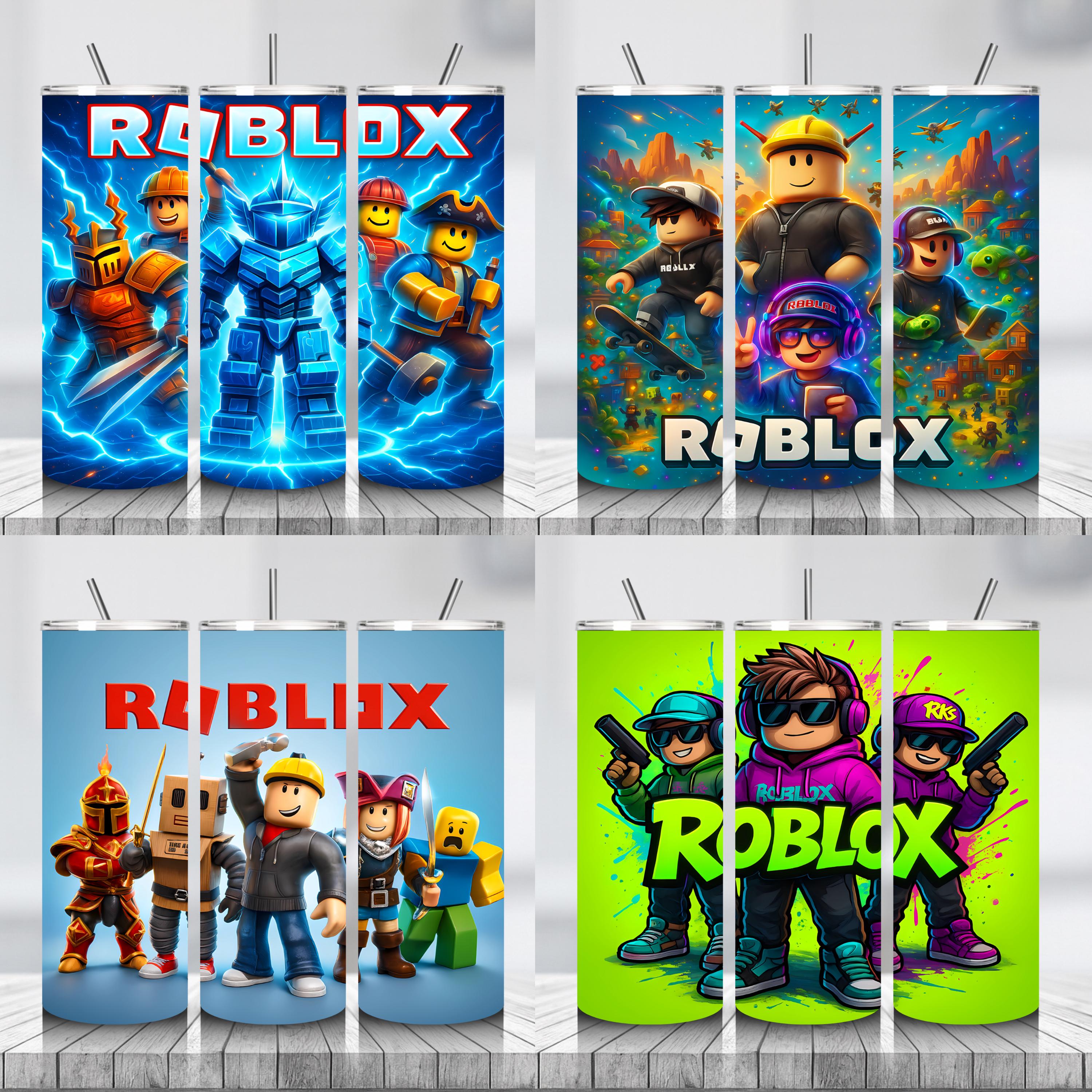100+ Roblox Inspired Tumbler Wrap Bundle, 20oz Skinny Sublimation PNG ...