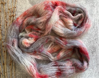 Graffiti | Baby Suri Alpaca Silk Yarn | Fuzzy Yarn | Soft Squishy Yarn | Knitting Yarn | Crochet Yarn | Lace Weight Yarn