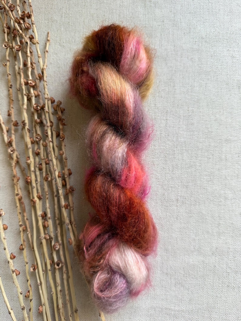 Rum Raisin Kid Mohair Silk Yarn - Etsy