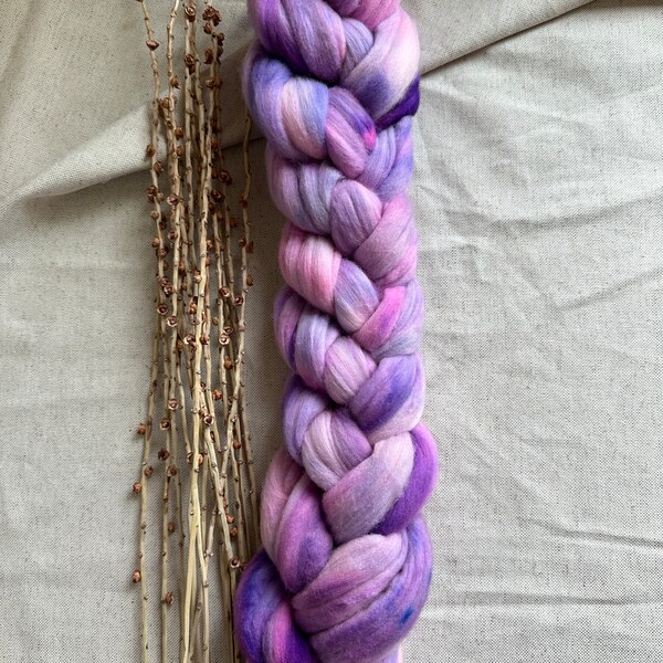 Doin' The Purples | Rambouillet Top | Cormo Top | BFL Top | Spinning Fiber | Wool Roving | Nuno Felting | Wet Felting | Spinning Yarn