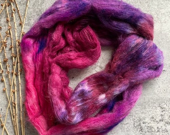 Dark Eyes | Baby Suri Alpaca Silk Yarn | Fuzzy Yarn | Soft Squishy Yarn | Knitting Yarn | Crochet Yarn | Lace Weight Yarn