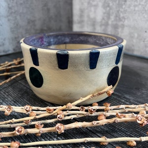 Fruitwood With Blue Resin | Hand Turned Wood Bowl | Decorative Bowl | Wood Turning | Home Decor | Yarn Bowl