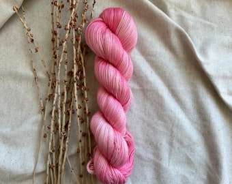 Shades of Pink | Baby Alpaca Silk Cashmere  | Untreated Yarn | Undyed | Non Superwash Yarn | Lace Weight Yarn | Tonal