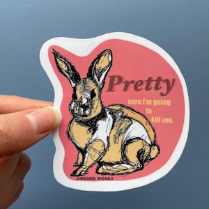 Pretty Killer Rabbit Sticker